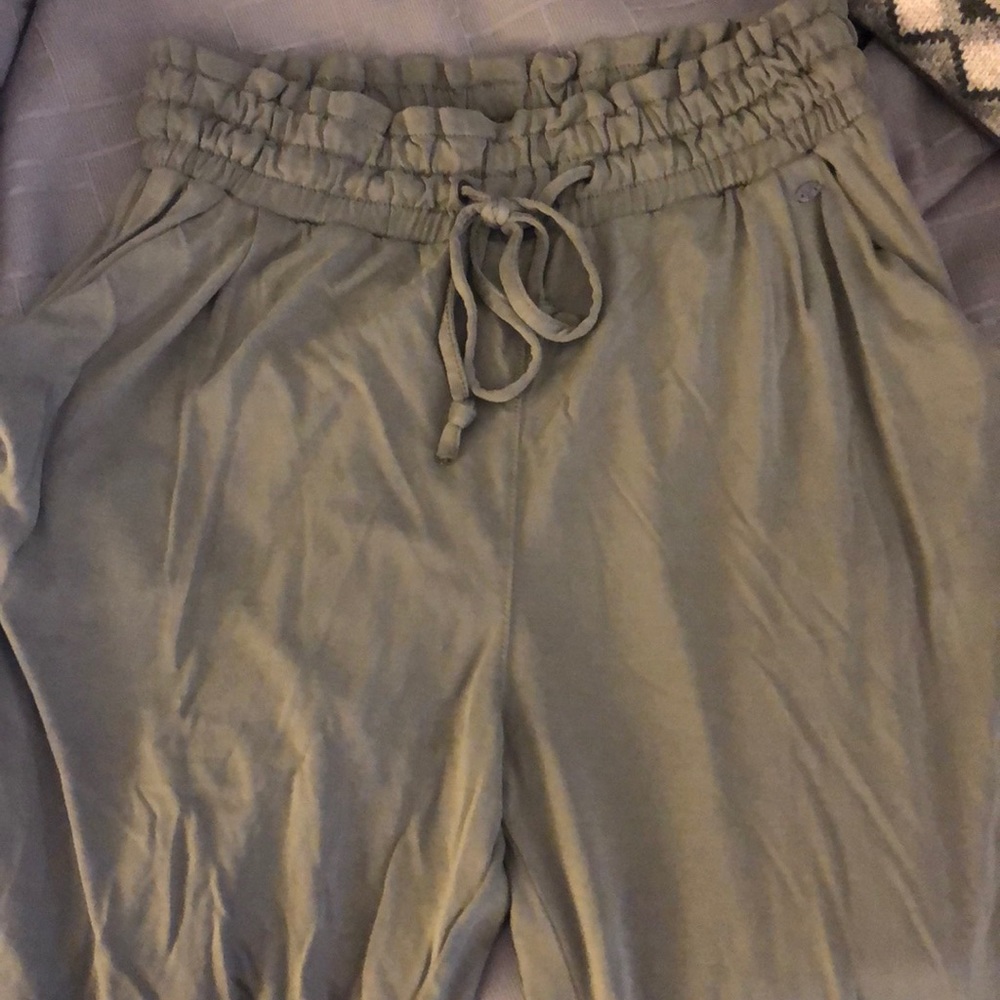 Olive green lightweight sweatpants